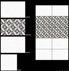 Carreaux muraux émaillés en céramique de qualité supérieure Taille 300X450mm Finition brillante Conception de ferme durable antibactérienne résistante à l'acide - Product Image 1