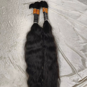 วิกผมบริสุทธิ์อินเดียสำหรับผมทอจำนวนมากผมดิบเป็นลอนธรรมชาติไม่ผ่านกระบวนการทางเคมี - Product Image 1