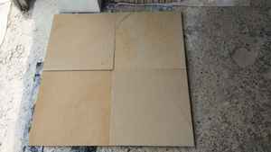 Azulejos de arenisca de superficie pulida amarilla menta Gwalior 60cm X 60cm para proyectos de villas de hoteles otros tamaños disponibles bajo petición - Product Image 2