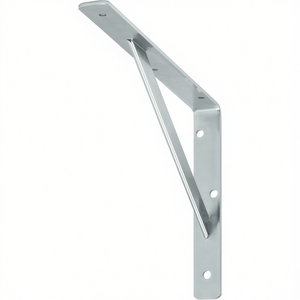 VORMANN 400mm Bridge <b>Bracket</b> 250kg Load Capacity 4mm Thickness Powder-Coated Steel <b>White</b> Wall Storage 250mm Height 30mm Width - Product Image 3