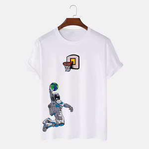 Custom Heavyweight French Terry hombres de manga corta Camisetas 100% algodón con impresión DTG poliéster/algodón tejido de punto - Product Image 3