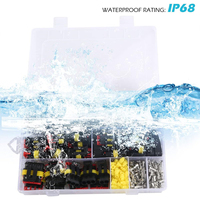 Kit de connecteurs électriques automobiles étanches FPC PCB pour câbles, 1/2/3/4/5/6 broches, indice IP68, 12V 5A, en cuivre et nylon, pour alimentation micro-ondes