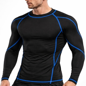Camiseta Deportiva de Compresión de Manga Larga para Hombre, Transpirable, Capa Base Atlética, Camiseta Protectora contra Rozaduras para Hombre - Product Image 1