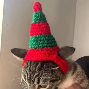 Wholesale Christmas & Halloween Crochet Pet Hat - Festive Costume for <b>Dogs</b> & Cats - Product Image 3