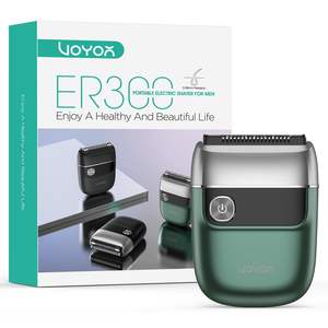 Afeitadora Eléctrica Portátil Mini para Hombre, Recargable por USB, Afeitadora de Viaje con Doble Cuchilla Verde para Afeitar la Cara y Uso en Autocaravanas - Product Image 3