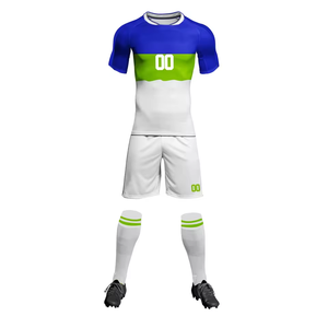 Conjunto de Uniforme de Fútbol Personalizable al por Mayor, Uniforme de Equipo de Fútbol con Logotipo Impreso Personalizado, Uniforme de Fútbol de Manga Corta - Product Image 1