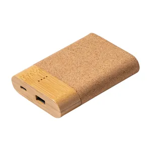 Powerbank Promozionale Personalizzato Saipan in Bambù e Sughero - Product Image 1