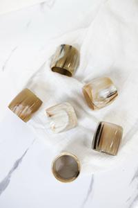 Servilleteros de Cuerno de Búfalo, Porta Servilletas Redondos para Hoteles de Lujo, Restaurantes y Mesas de Boda, Alta Calidad - Product Image 6