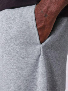 Pantalones de chándal de pana de pierna ancha gris claro para hombre, de tiro medio, peso pesado, lavado, ajuste relajado, cintura elástica, estilo Vintage, 100% algodón - Product Image 5