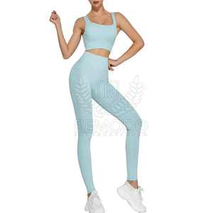 New Printed Women Yoga Set Wholesale Gym <b>Leggings</b> Bra Set Workout Yoga Set For Ladies 2025 - Product Image 1