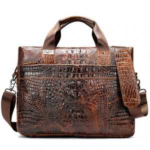 Sacoche pour ordinateur portable en cuir véritable Sac à main pour hommes Mallettes d'affaires Sacs de bureau pour hommes - Product Image 5