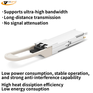 โมดูลรับส่งสัญญาณไฟเบอร์ออปติก YTOPTO 100G QSFP28 SR4 1310nm 80km MMF LC ZR4 สำหรับ FTTH และศูนย์ข้อมูล AI โซลูชันความเร็วสูง,CE - Product Image 3
