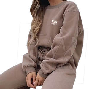 Conjunto Deportivo de Invierno para Mujer, Talla Grande, Ajustado, con Bolsillo, Pantalones de Algodón/Poliéster de Alta Calidad - Product Image 3