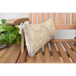 8x16 Beige Kantha Patchwork Wool Pillow Luxury Vintage Embroidered Rustic Fluffy Print Woven <b>18x18</b> Square 100% Wool Premium - Product Image 2