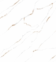 Dalle de pierre de quartz artificielle SUNNY Calacatta Gold au design moderne pour plan de travail de cuisine, couleurs et dimensions personnalisables 18/20/30mm, ignifuge