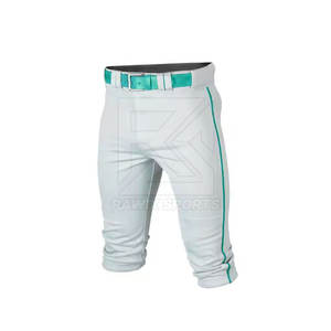 Pantalon de baseball sur mesure en polyester pour jeunes, pantalon de baseball court avec poche latérale, pantalon de baseball pour équipe - Product Image 1