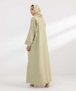 Vêtements islamiques de printemps de haute qualité Abaya musulmane à séchage rapide légère et respirante pour femmes Service OEM Fabricant professionnel - Product Image 4