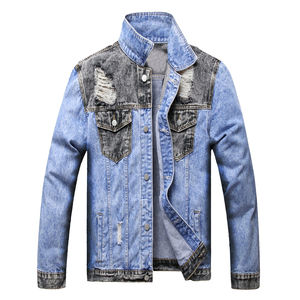 2026 New Fashion Design High Quality Men <b>Denim</b> Jacket Wholesale Price Custom Made <b>Denim</b> Cotton <b>material</b> Men's Jackets - Product Image 1