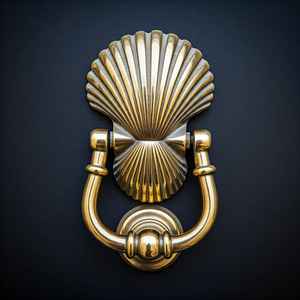 Elegante aldaba de puerta de abeja de miel de latón Diseño único de ganchos y rieles de decoración para el hogar - Product Image 3