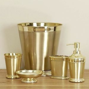 Kit organisateur de bain de dernière qualité ensemble distributeur vente chaude ensemble de salle de bain prix de gros - Product Image 5