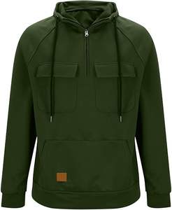 2025 Fabricante personalizado Bolsillo en el pecho Sudaderas con capucha Logotipo personalizado Sudadera con capucha/Streetwear - Product Image 2