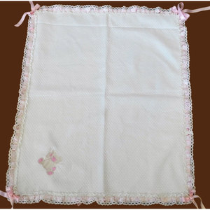Manta Tejida de Sherpa con Diseño de Rombo a Cuadros, Color Rosa, con Osos, de Franela Suave para Cama - Product Image 2