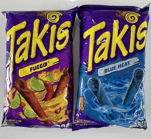 Takis Tortilla Snack Chips Takis Chips Fuego Xtra Hot Takis patatine di mais aromatizzate al peperoncino originali 190g di francia - Product Image 3