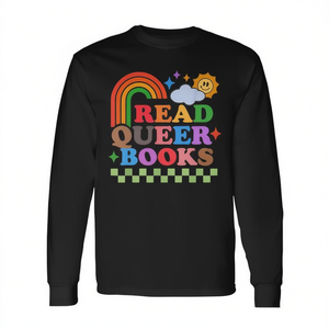 Camiseta de manga larga con diseño de arcoíris LGBTQ de Read Queer Books Pride Month - Product Image 2