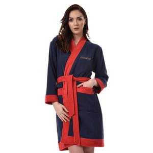 Plush Microfiber Fleece Bathrobe Custom Coral Fleece100% Polyester Bathrobe <b>Spa</b> <b>Robe</b> pink Bath <b>Robe</b> Custom Winter Bathrobe - Product Image 1