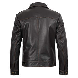Veste de haute qualité 2025, rembourrage en PU, broderie, lettreman, veste en cuir d'hiver, veste de course moto pour homme, veste confortable - Product Image 4