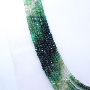 Collar de Piedras Preciosas Naturales de 5 Capas, Precio al por Mayor, Joyería, Collar de Esmeralda Facetada, Fabricante de Joyería Fina - Product Image 2