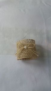 Vente en gros pas cher Anneau de serviette en rotin pour décoration de table avec strass et bling Anneau à boucle pour serviette de table - Product Image 6