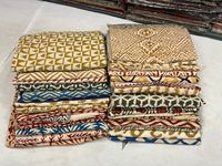Écharpe indienne en coton imprimé à la main Sarongs de plage réversibles Sarong de plage avec imprimé indien complexe