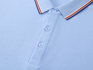 Polo personalizado para hombre con mangas antibolitas, camisa de golf de punto de color sólido, bordado de secado rápido, ODM - Product Image 2