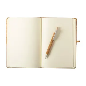 Quaderno Promozionale Sostenibile Gennar Realizzato in Sughero e Cotone per Merchandising - Product Image 3