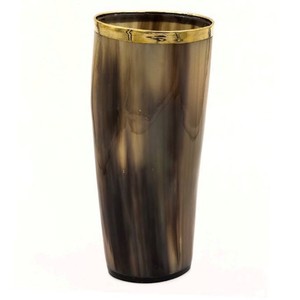 Gobelet en verre en corne naturelle, gobelet à boire en verre naturel de haute qualité personnalisé en verre de vache corne naturelle pour boisson à la bière corne en verre - Product Image 3