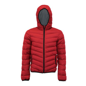 แจ็กเก็ตลายควิลท์ไฮสตรีทแจ็คเก็ตบุนวมปกตั้งซิปปิดโลโก้กำหนดเองได้สีดำเคลือบใหม่ - Product Image 2