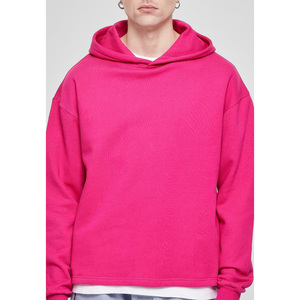 Pull à capuche surdimensionné pour hommes à la mode séchage rapide coton de haute qualité Logo personnalisable broderie Style d'hiver décontracté - Product Image 3