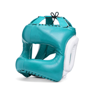 High Quality Genuine Leather Boxing <b>Head</b> Guard MMA <b>Training</b> <b>Head</b> Protector for Taekwondo - Product Image 3