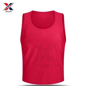 Maillots de football unisexes de qualité supérieure, respirants, légers, 100 % polyester, sans manches, impression par transfert thermique, vente en gros - Product Image 6