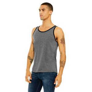 Ensemble de vente au détail 100% Airlume en coton peigné et torsadé à anneau 32 simple 4.2 oz noir/profond, réservoir de Jersey unisexe - Product Image 2