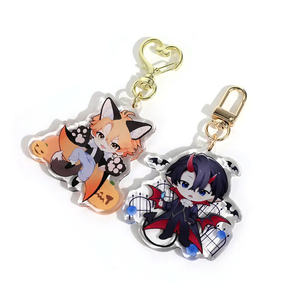 Shimmering Transparent Mica <b>Anime</b> <b>Keychain</b> <b>Toy</b> with Kawaii Design for Bag Ornament - Product Image 5