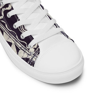 Scarpe da Sneakers alte da uomo in tela Slip-On comode da passeggio sportive per l'estate primavera autunno maglia in gomma EVA traspirante - Product Image 2