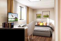 Kit de maison préfabriquée moderne certifiée ISO CE UL - 3 chambres - Construction modulaire personnalisable pour une vie de vacances urbaine