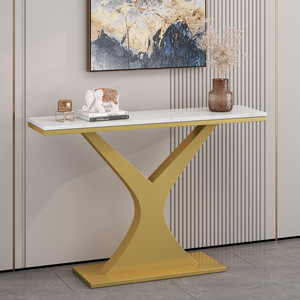 Hotel Furniture Stone <b>Top</b> Iron Legged Decorative <b>Table</b> CST031 - Product Image 2