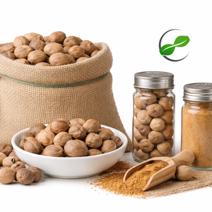 Piment de la Jamaïque d'Indonésie AD, noix de muscade entière brute séchée - Product Image 1