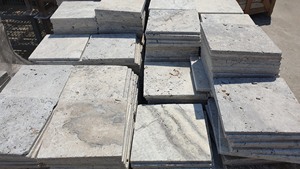 หินอ่อนสีอ่อนแบบขัดเงา ขนาด 20x20 ซม. ตัวอย่างขนาดเล็ก สำหรับปูพื้น ทางเดินรถยนต์ ผลิตในตุรกี ตกแต่งพื้นสวน - Product Image 2