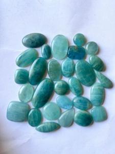 Cabujón de forma mixta de piedras preciosas de Aguamarina azul natural sin calor sin tratamiento de piedras preciosas de minas africanas para la fabricación de joyas - Product Image 2