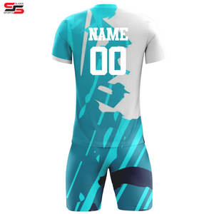 Maillot de football personnalisable uniforme pour la nouvelle saison haut de football en maille respirante avec col logo personnalisé ensembles d'uniformes de football - Product Image 2