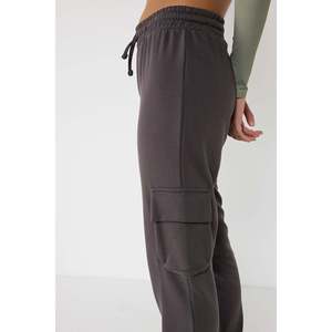 Pantalones Jogger Cargo Ligeros y Transpirables, Cintura Alta y Media, Talla Grande, Tela de Pana, Cierre con Cordón, Frente Plano, Estampado - Product Image 4